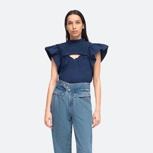 SEA NY Flutter Cut out top